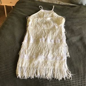 White tassel dress